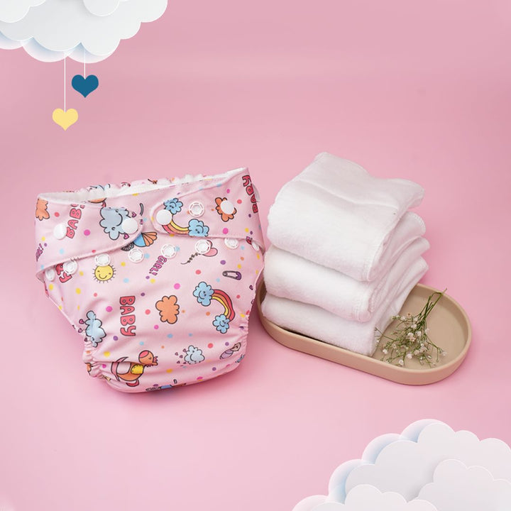 Baby Pink Bumfy Melo Diapers Bumfy