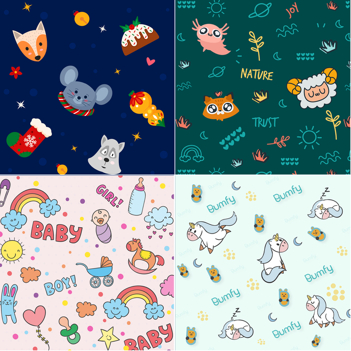 Pack of 4 Melo Diapers