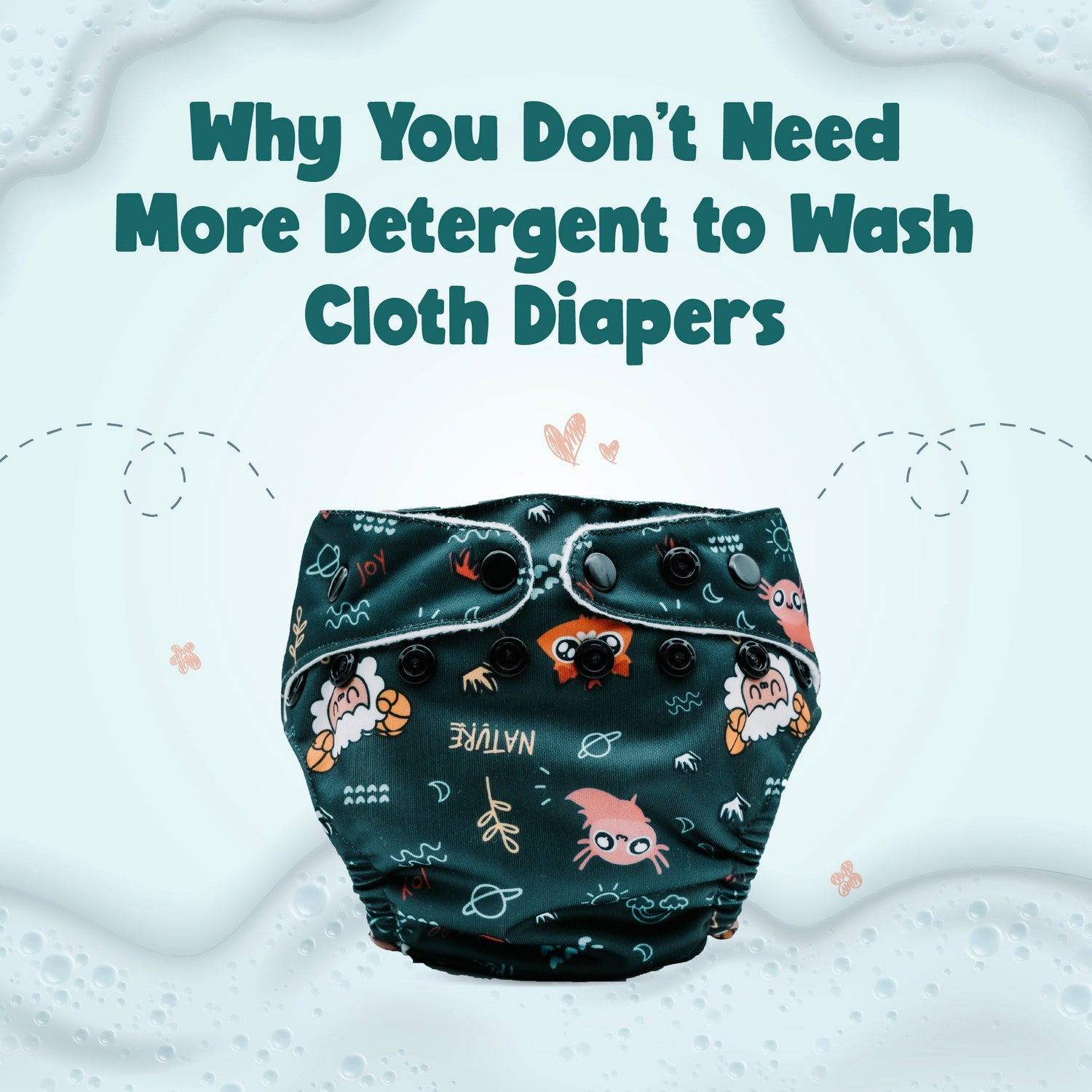Why You Don’t Need More Detergent to Wash Cloth Diapers