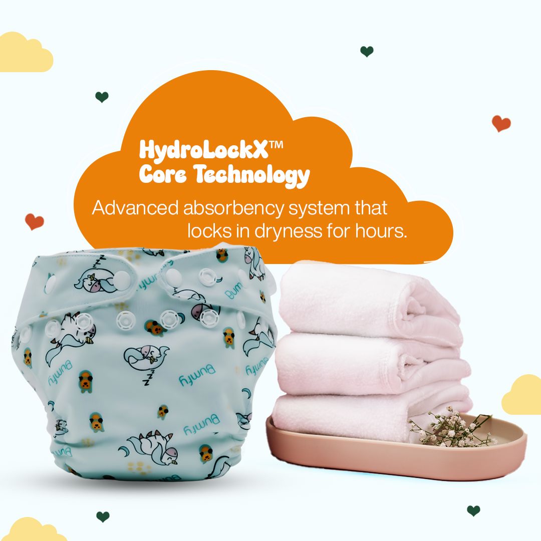 Dream Blue Bumfy Melo Diapers Bumfy 