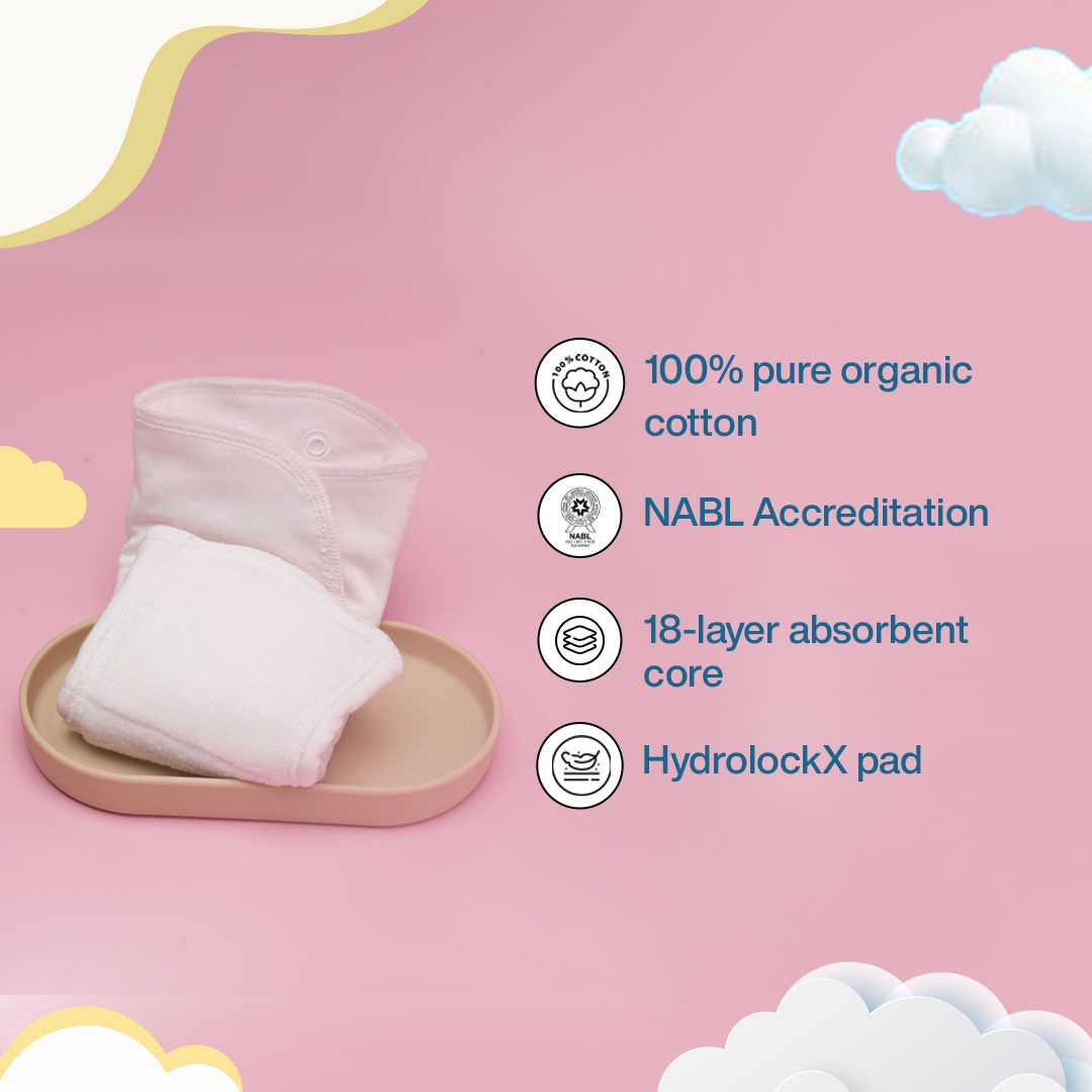 Baby Pink Bumfy Melo Diapers Bumfy 