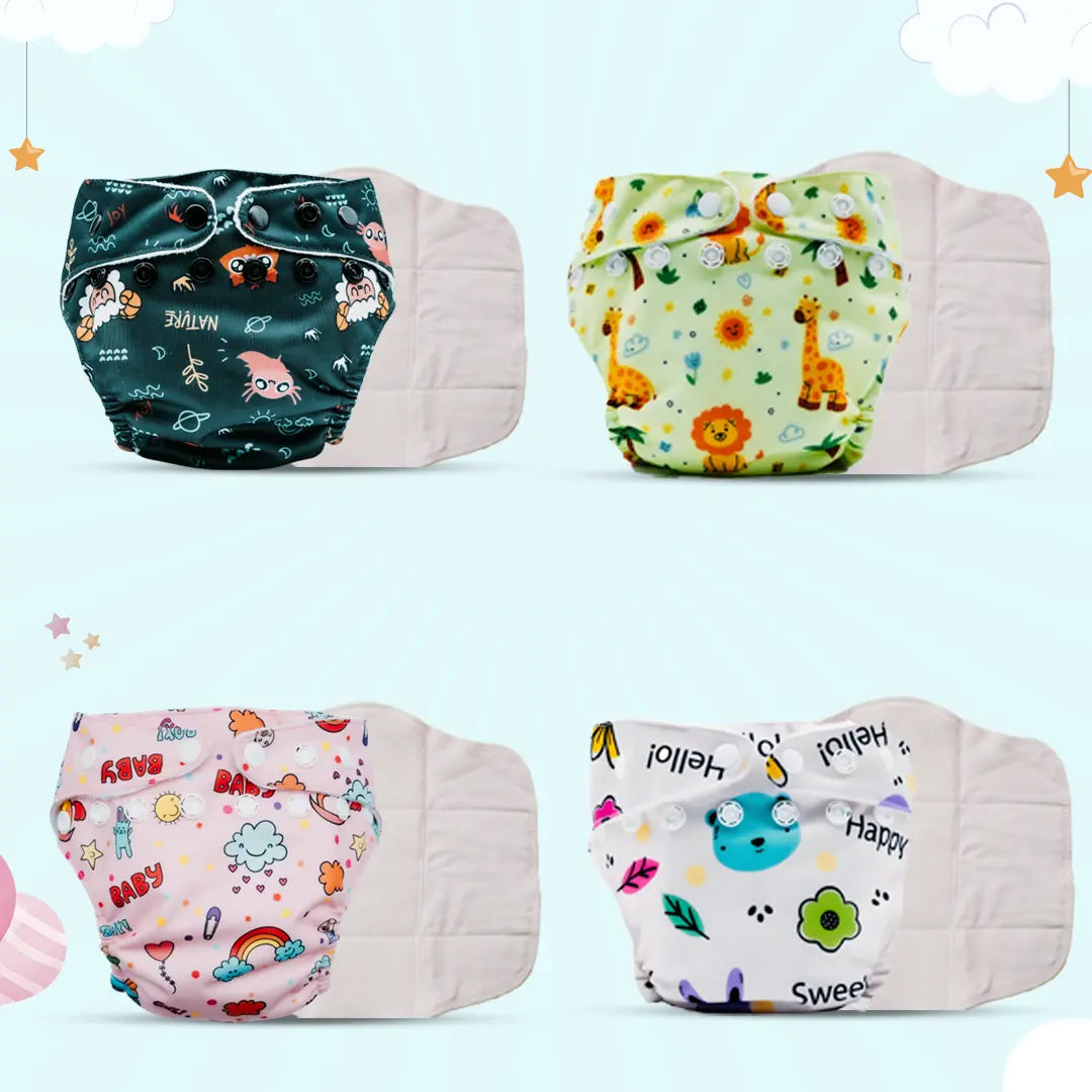 Pack of 4 Melo Diapers