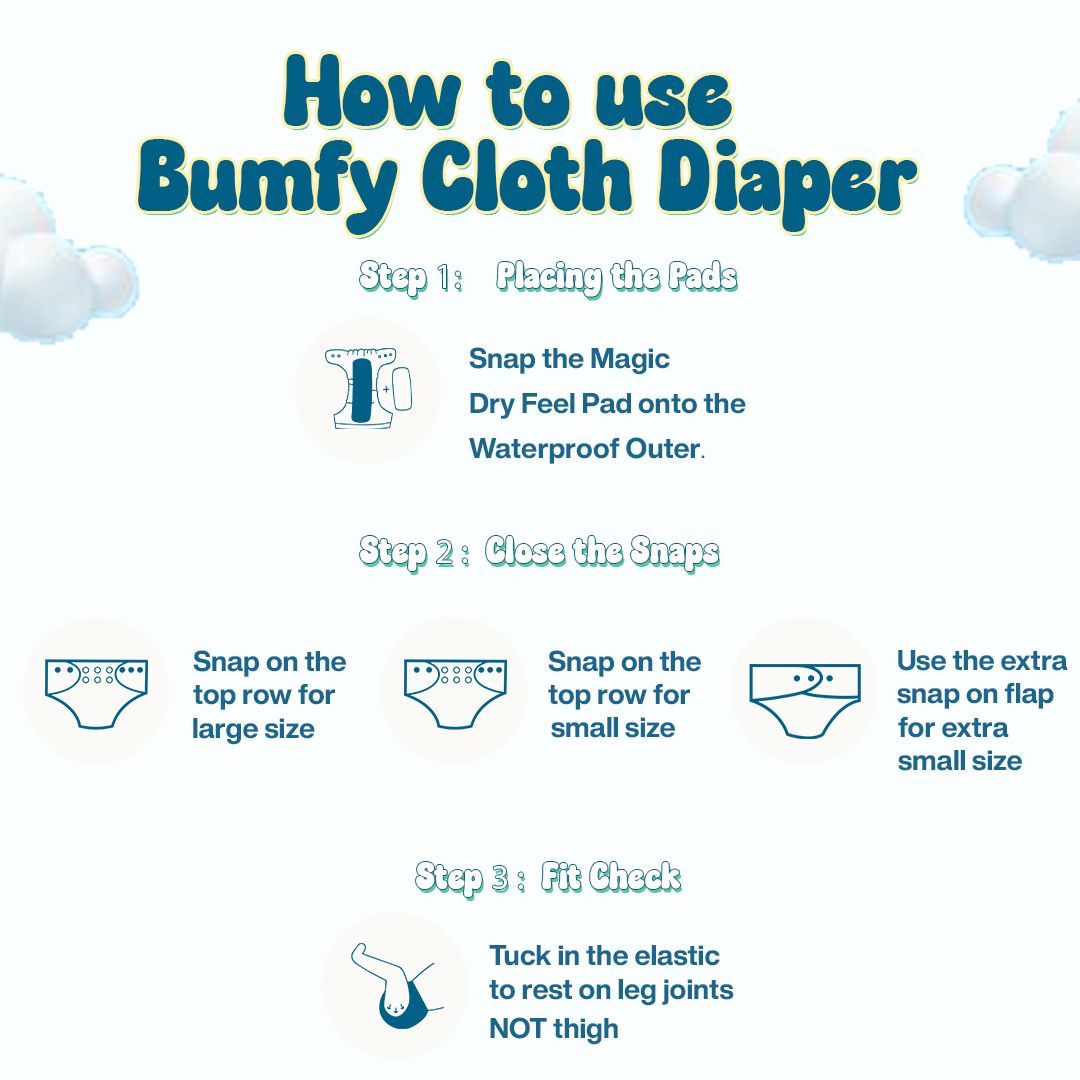 Dream Blue Bumfy Melo Diapers Bumfy 