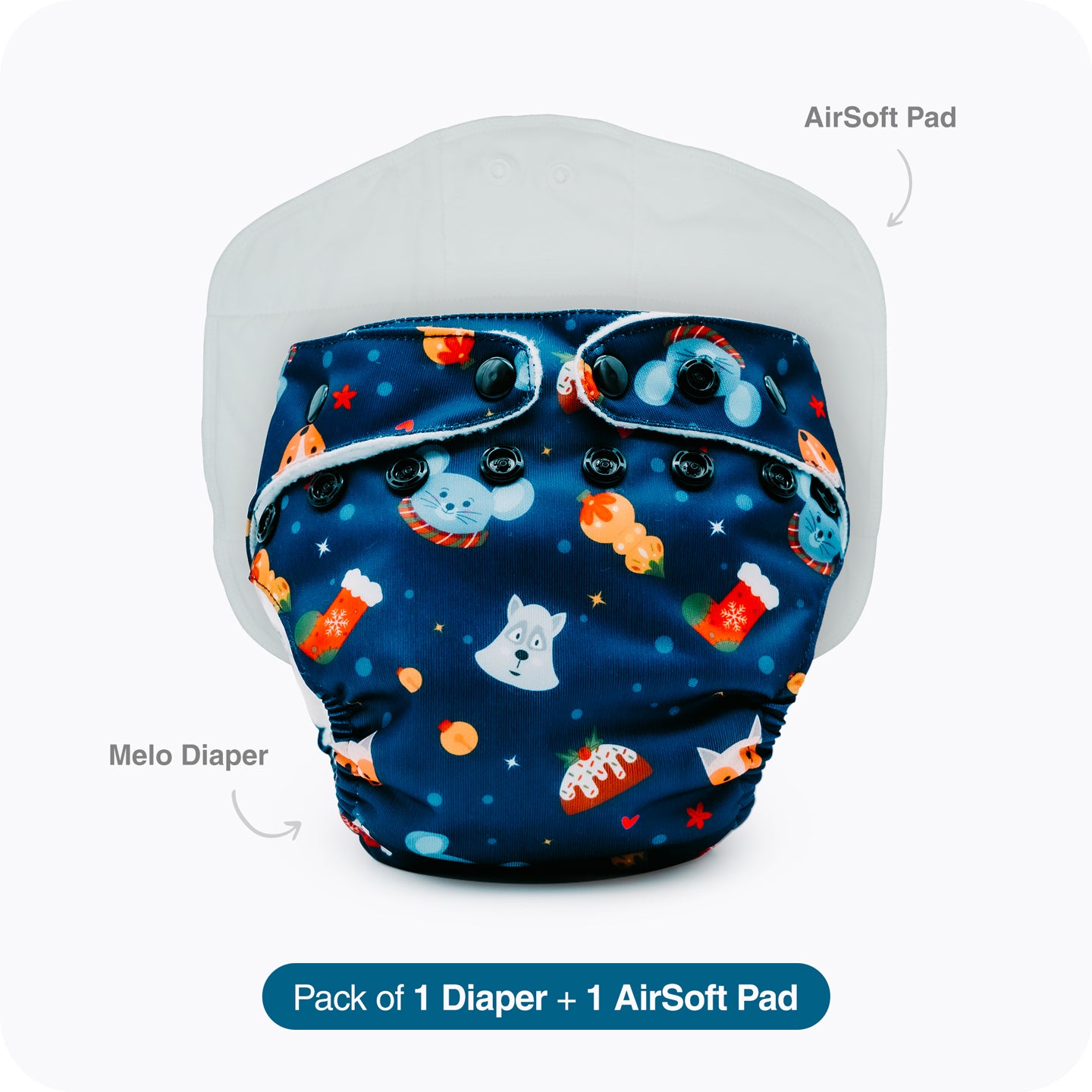 Space Boy Bumfy Melo Diapers