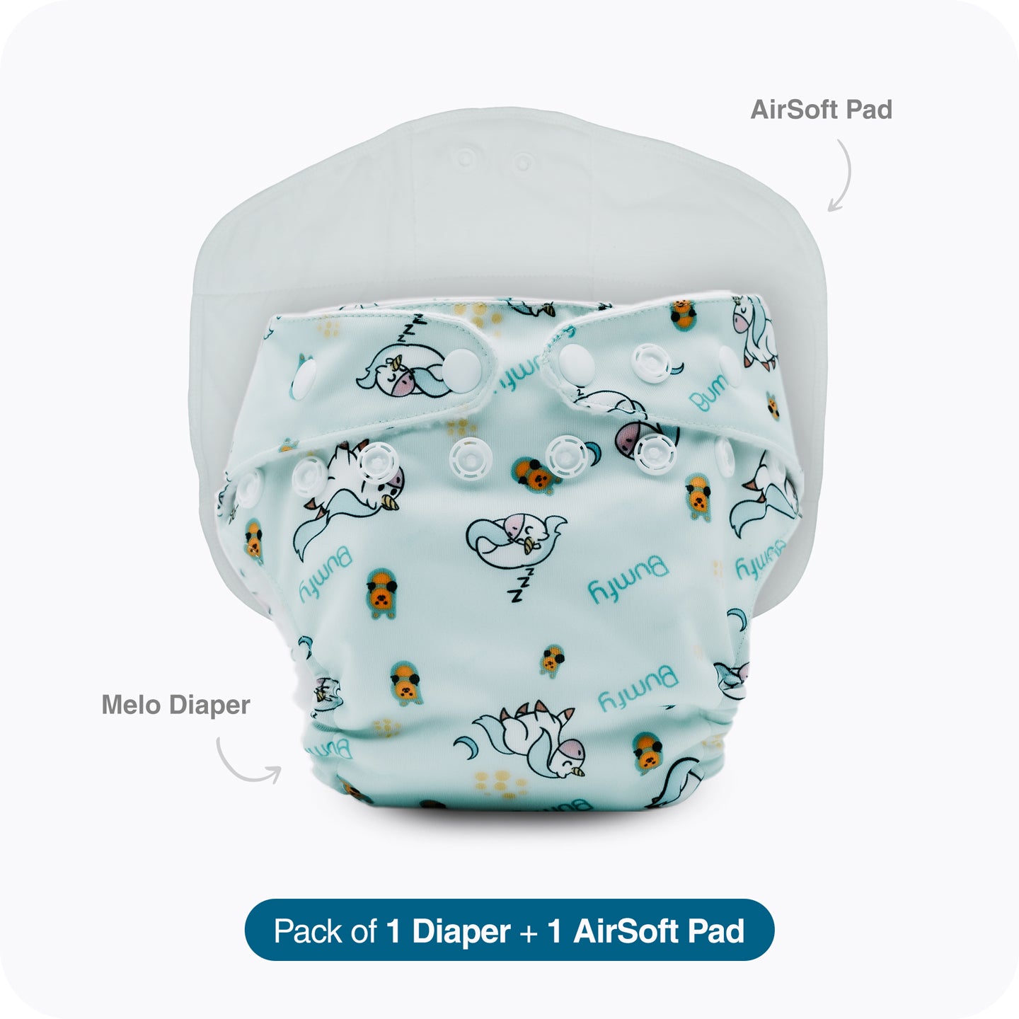 Dream Blue Bumfy Melo Diapers