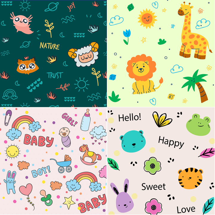 Pack of 4 Melo Diapers